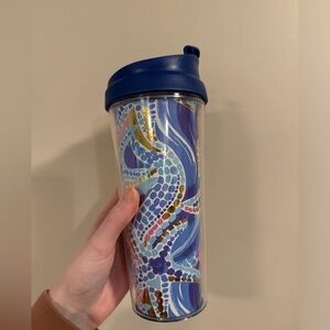 Blue Lilly Pulitzer tumbler